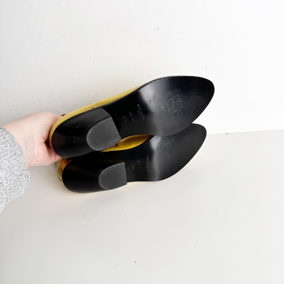 NWT Saint Laurent West 45 Gold Ankle Boots size 37.5 - Picture 5 of 10